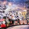 Kitcheniva Big Electric Christmas Train Set Under Tree With Light Sound Smoke